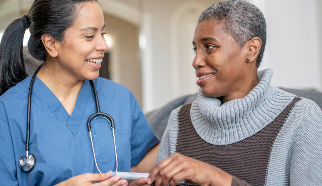 diabetes patient with doctor